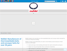 Tablet Screenshot of mafdel-belts.com